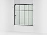 Rely® 56-5/8"-59-5/8" W x 62-1/2" H sliding bath door with 3/8"-thick Crystal Clear glass