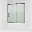 Rely® 56-5/8"-59-5/8" W x 62-1/2" H sliding bath door with 3/8"-thick Crystal Clear glass