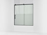 Rely® 56-5/8"-59-5/8" W x 62-1/2" H sliding bath door with 3/8"-thick Crystal Clear glass