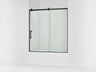 Rely® 56-5/8"-59-5/8" W x 62-1/2" H sliding bath door with 3/8"-thick Crystal Clear glass