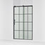 Rely® 44-5/8"-47-5/8" W x 76.99" H sliding shower door with 3/8"-thick Crystal Clear glass