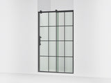 Rely® 44-5/8"-47-5/8" W x 76.99" H sliding shower door with 3/8"-thick Crystal Clear glass