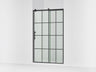 Rely® 44-5/8"-47-5/8" W x 76.99" H sliding shower door with 3/8"-thick Crystal Clear glass