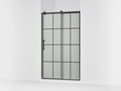 Rely® 44-5/8"-47-5/8" W x 76.99" H sliding shower door with 3/8"-thick Frosted glass