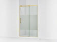 Rely® 44-5/8"-47-5/8" W x 76.99" H sliding shower door with 3/8"-thick Crystal Clear glass