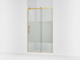 Rely® 44-5/8"-47-5/8" W x 76.99" H sliding shower door with 3/8"-thick Crystal Clear glass