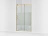 Rely® 44-5/8"-47-5/8" W x 76.99" H sliding shower door with 3/8"-thick Crystal Clear glass
