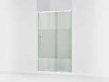 Rely® 44-5/8"-47-5/8" W x 76.99" H sliding shower door with 3/8"-thick Crystal Clear glass