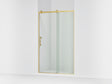 Rely® 44-5/8"-47-5/8" W x 76.99" H sliding shower door with 3/8"-thick Crystal Clear glass