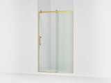 Rely® 44-5/8"-47-5/8" W x 76.99" H sliding shower door with 3/8"-thick Crystal Clear glass