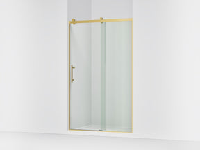 Rely® 44-5/8"-47-5/8" W x 76.99" H sliding shower door with 3/8"-thick Crystal Clear glass