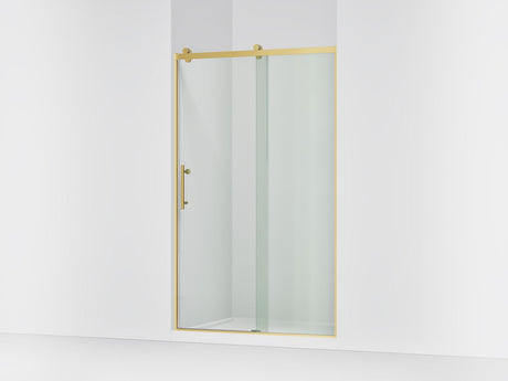 Rely® 44-5/8"-47-5/8" W x 76.99" H sliding shower door with 3/8"-thick Crystal Clear glass