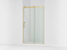 Rely® 44-5/8"-47-5/8" W x 76.99" H sliding shower door with 3/8"-thick Crystal Clear glass