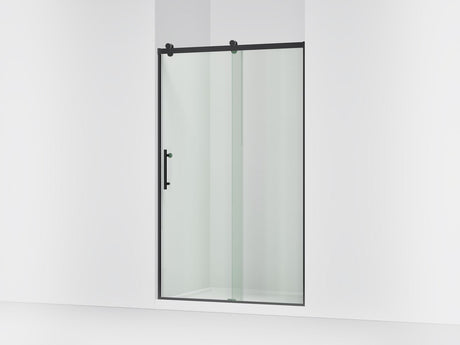 Rely® 44-5/8"-47-5/8" W x 76.99" H sliding shower door with 3/8"-thick Crystal Clear glass