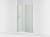 Rely® 44-5/8"-47-5/8" W x 76.99" H sliding shower door with 3/8"-thick Crystal Clear glass