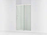 Rely® 44-5/8"-47-5/8" W x 76.99" H sliding shower door with 3/8"-thick Crystal Clear glass