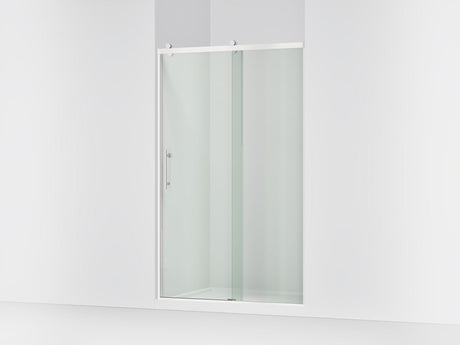 Rely® 44-5/8"-47-5/8" W x 76.99" H sliding shower door with 3/8"-thick Crystal Clear glass
