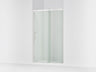 Rely® 44-5/8"-47-5/8" W x 76.99" H sliding shower door with 3/8"-thick Crystal Clear glass