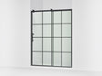 Rely® 56-5/8"-59-5/8" W x 76.99" H sliding shower door with 3/8"-thick Crystal Clear glass