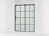 Rely® 56-5/8"-59-5/8" W x 76.99" H sliding shower door with 3/8"-thick Crystal Clear glass