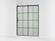 Rely® 56-5/8"-59-5/8" W x 76.99" H sliding shower door with 3/8"-thick Frosted glass