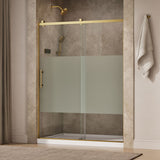 Rely® 56-5/8"-59-5/8" W x 76.99" H sliding shower door with 3/8"-thick Crystal Clear glass