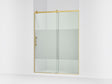 Rely® 56-5/8"-59-5/8" W x 76.99" H sliding shower door with 3/8"-thick Crystal Clear glass