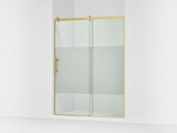 Rely® 56-5/8"-59-5/8" W x 76.99" H sliding shower door with 3/8"-thick Crystal Clear glass