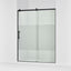 Rely® 56-5/8"-59-5/8" W x 76.99" H sliding shower door with 3/8"-thick Crystal Clear glass