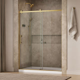 Rely® 56-5/8"-59-5/8" W x 76.99" H sliding shower door with 3/8"-thick Crystal Clear glass