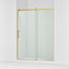 Rely® 56-5/8"-59-5/8" W x 76.99" H sliding shower door with 3/8"-thick Crystal Clear glass