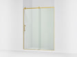 Rely® 56-5/8"-59-5/8" W x 76.99" H sliding shower door with 3/8"-thick Crystal Clear glass