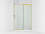 Rely® 56-5/8"-59-5/8" W x 76.99" H sliding shower door with 3/8"-thick Crystal Clear glass