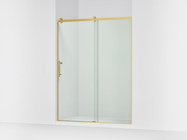 Rely® 56-5/8"-59-5/8" W x 76.99" H sliding shower door with 3/8"-thick Crystal Clear glass