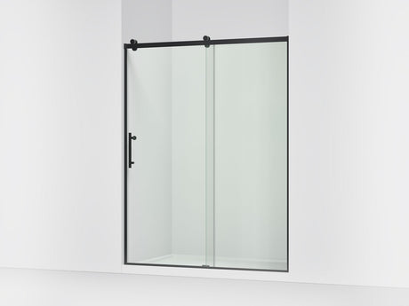 Rely® 56-5/8"-59-5/8" W x 76.99" H sliding shower door with 3/8"-thick Crystal Clear glass