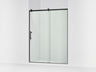 Rely® 56-5/8"-59-5/8" W x 76.99" H sliding shower door with 3/8"-thick Crystal Clear glass