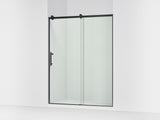 Rely® 56-5/8"-59-5/8" W x 76.99" H sliding shower door with 3/8"-thick Crystal Clear glass