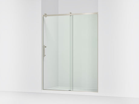 Rely® 56-5/8"-59-5/8" W x 76.99" H sliding shower door with 3/8"-thick Crystal Clear glass