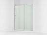 Rely® 56-5/8"-59-5/8" W x 76.99" H sliding shower door with 3/8"-thick Crystal Clear glass
