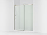 Rely® 56-5/8"-59-5/8" W x 76.99" H sliding shower door with 3/8"-thick Crystal Clear glass