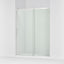 Rely® 56-5/8"-59-5/8" W x 76.99" H sliding shower door with 3/8"-thick Crystal Clear glass