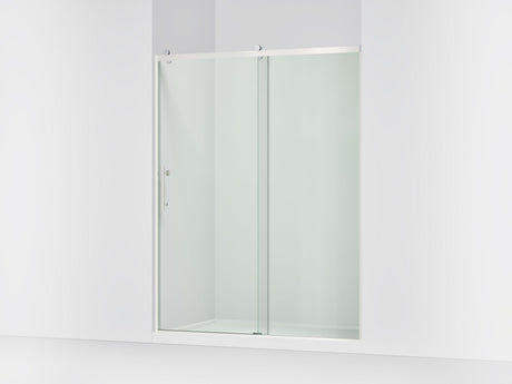 Rely® 56-5/8"-59-5/8" W x 76.99" H sliding shower door with 3/8"-thick Crystal Clear glass