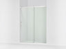 Rely® 56-5/8"-59-5/8" W x 76.99" H sliding shower door with 3/8"-thick Crystal Clear glass