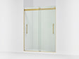 Levity® Plus 56-5/8"-59-5/8" W x 77.53" H bypass shower door with 5/16"-thick Crystal Clear glass