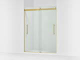 Levity® Plus 56-5/8"-59-5/8" W x 77.53" H bypass shower door with 5/16"-thick Crystal Clear glass