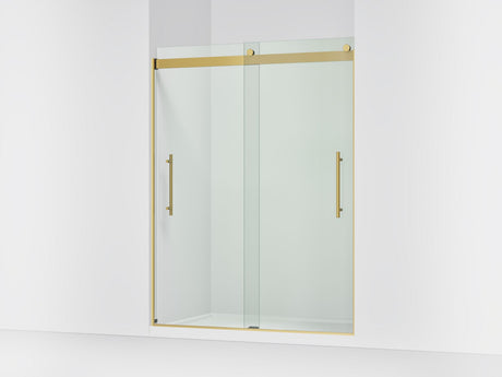 Levity® Plus 56-5/8"-59-5/8" W x 77.53" H bypass shower door with 5/16"-thick Crystal Clear glass