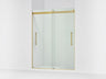 Levity® Plus 56-5/8"-59-5/8" W x 77.53" H bypass shower door with 5/16"-thick Crystal Clear glass
