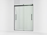 Levity® Plus 56-5/8"-59-5/8" W x 77.53" H bypass shower door with 5/16"-thick Crystal Clear glass