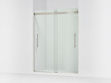Levity® Plus 56-5/8"-59-5/8" W x 77.53" H bypass shower door with 5/16"-thick Crystal Clear glass