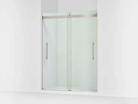 Levity® Plus 56-5/8"-59-5/8" W x 77.53" H bypass shower door with 5/16"-thick Crystal Clear glass